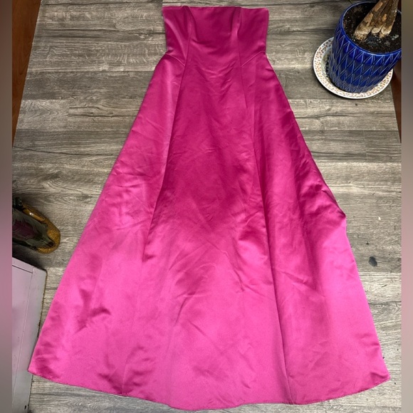 Michaelangelo Strapless Fuchsia Dress - Picture 2 of 8